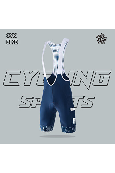 Choice27 Asia Size - L CYKBIKE - BLUE CYKLOPEDIA Men Cycling Bib Shorts Solid...