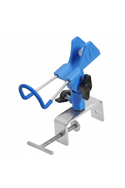 Choice Blue Boat Fishing Rod Holder Adjustable Non Slip Metal Base Clamp on R...
