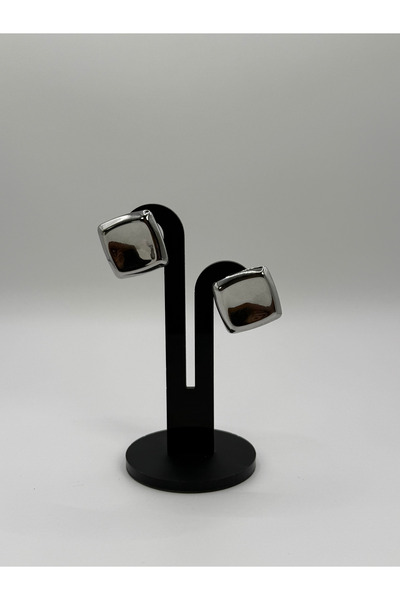 mize Square Steel Earrings