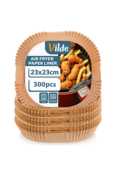 Vilde Hârtii de copt pătrate pentru friteuză cu aer cald 23x23 cm 300 bucăți