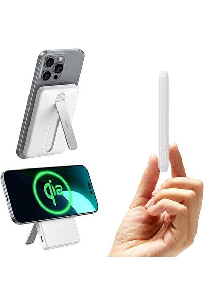 ON Electronics Power Bank, Kickstand 5,000mAh Portable Charger 0.6 in,15W Ult...