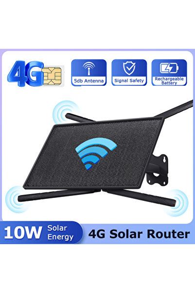 OEM Router Wireless 4G SecureHomes, Suportă cartelă SIM, cu Panou Solar 20W, ...