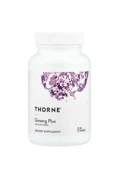 Thorne , Aslan Yelesi ile Ginseng Plus, 60 Kapsül