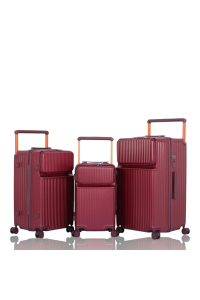 Generic Hardshell Luggage 3 Piece Sets with Double Spinner Wheels, Cup Holder...