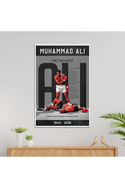 Signtouch Advertising Alayra Muhammad Ali Poster Art Print Wall Poster with T...