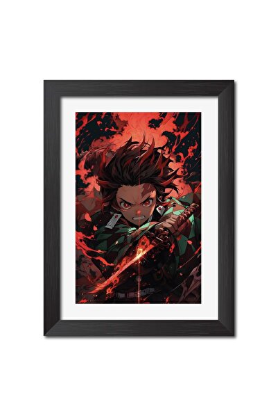 Signtouch Advertising Alayra Tanjiro Framed Poster Demon Slayer Anime Poster ...