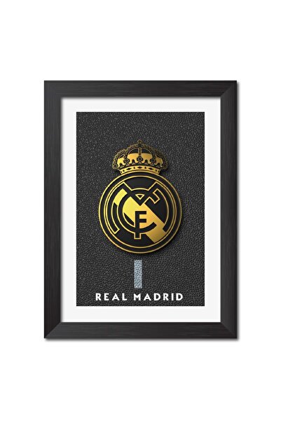 Signtouch Advertising ملصق ريال مدريد ثلاثي الأبعاد من ألايرا، إطار صور بشعار...