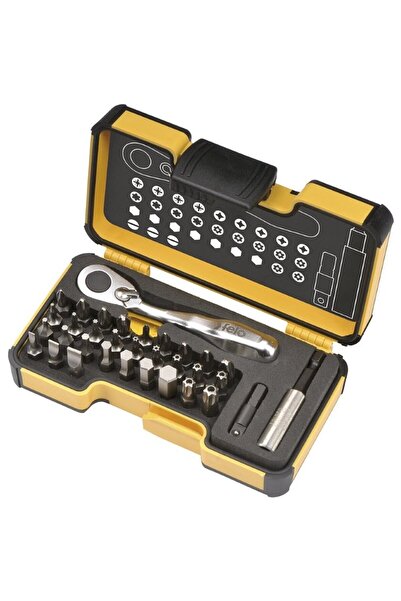 FELO Bit set, XS 33 StrongBox, 1/4", 33 pieces