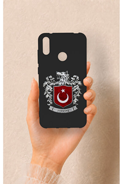 Vip Case Huawei Y7 2019 Uyumlu Türk Arma Desenli Silikon Kılıf