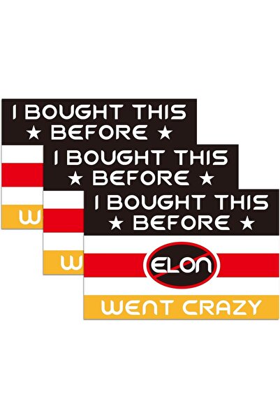 MADE IN CHINA Autocolante auto Anti Elon, 15 x 10 cm, Am cumpărat asta înaint...