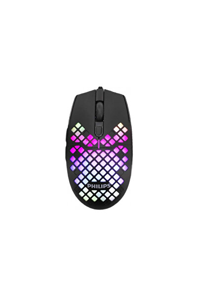 Philips SPK9304B Siyah 6400 DPI Makro Tuşlu Ultra Hafif RGB Oyuncu Mouse - Te...