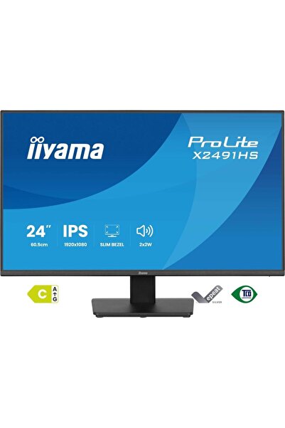 IIYAMA Monitor IPS LED ProLite X2491HS-B1 de 23.8 ", Full HD, HDMI, DisplayPo...