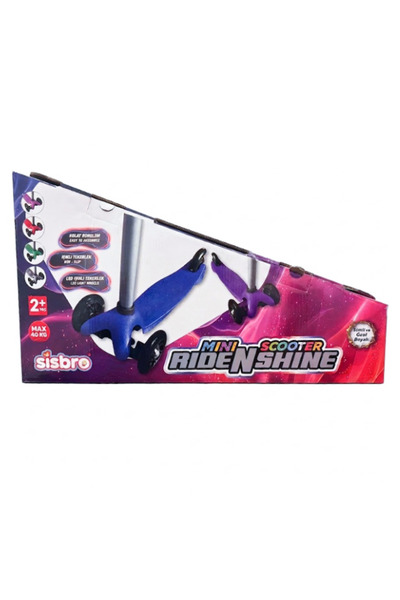 Sisbro Simli Ve Özel Boyalı Galaxy Uranüs Işıklı Scooter Mavi 222578