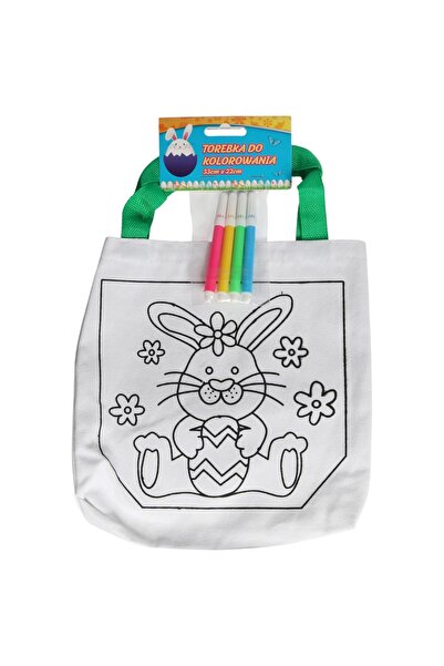 Goliat Pungă de colorat de Paște + markere 33 x 22 cm iepuraș