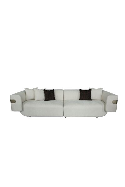 Danube Home Dravena 4 Seater Fabric Sofa | Three Seat Sofas | L300xW108xH71cm...