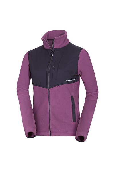 NORTHFINDER Fleece de trekking pentru femei Hilary-Mov/Negru-L