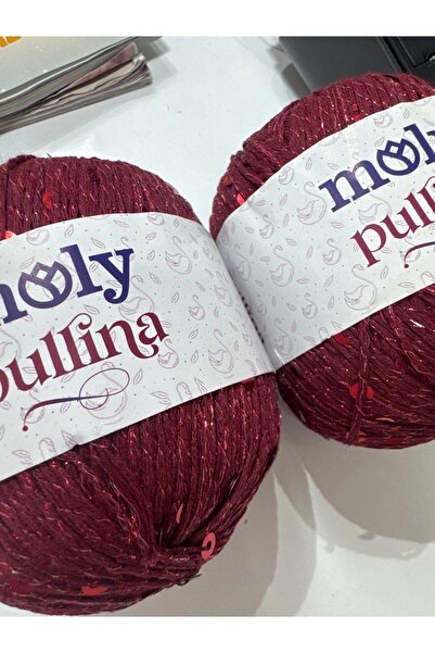 opsiyonel Moly Simli pullu koton ip 2 adet