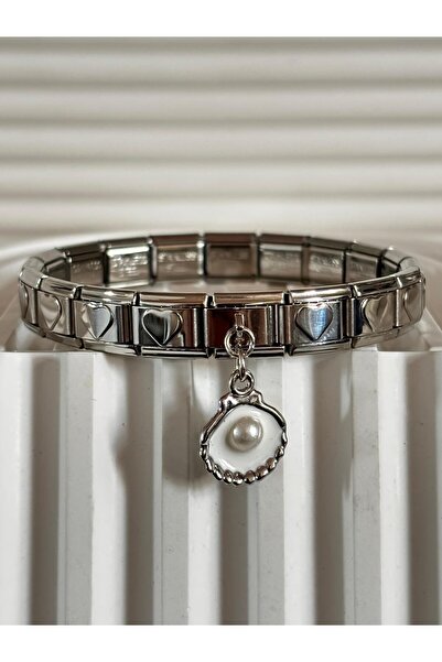 bijoux uniques سوار إيطالي على شكل قلب ساحر