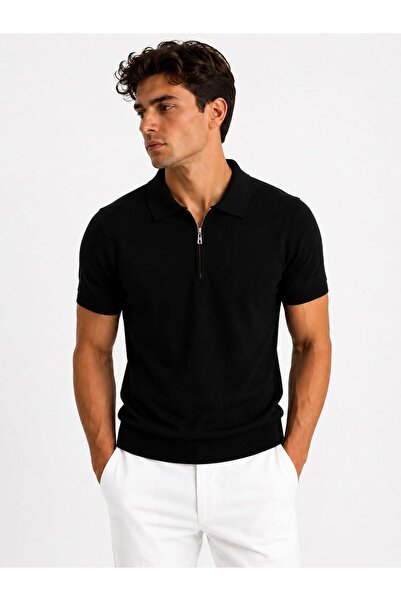 ModaYaren Stylish Polo Collar with Zipper