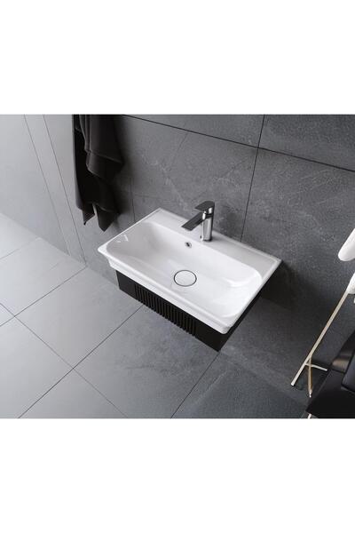 TURKUAZSERAMİK Turkuaz Cerastyle Blue Etajerli Lavabo 60*38 cm (Seramik Kapak...