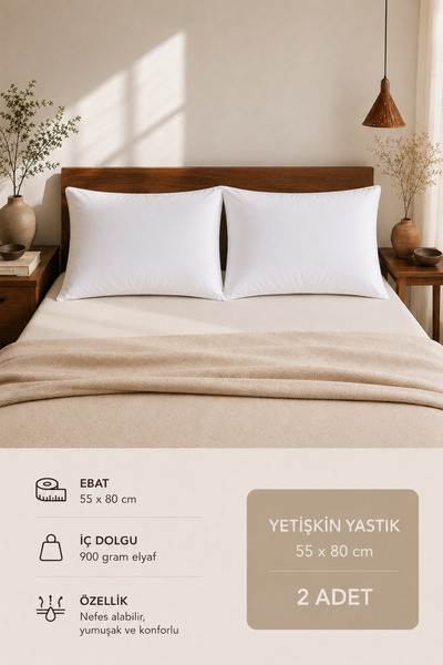 liefhome Μαξιλάρι για ενήλικες με ίνες σιλικόνης στο εσωτερικό του |   55x80 ...