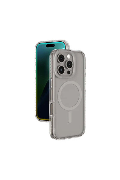 Amazingthing Husă Titan Pro Mag cu inel magnetic pentru iPhone 16 Pro - gri