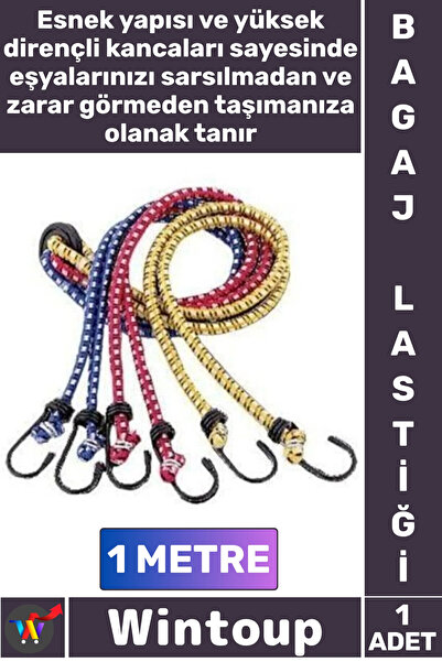 Wintoup #Lastik Esnek Kancalı Oto Dayanıklı Güvenli Yük Sabitleme Aparatı Bag...