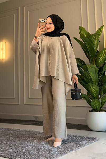 Suede Style 6459 - Elegantna i udobna Viva ležerna ženska košulja i pantalona