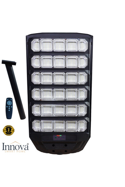 Innova Lampă stradală solară Polaris 1600W – LED 120.000 lm, Senzor de lumină...