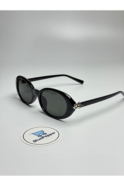 BluePepper Tiferla |   Sunglasses Oval Black Glass |   Bone Black Frame |   U...