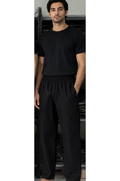 CEMRE Men's Summer Linen Pants with Elastic Waist