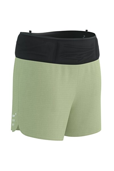 Compressport Șorturi de alergare pentru femei Trail Racing SS 2025 - Verde/Ne...