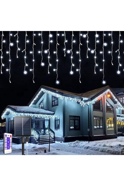 OEM Perdele luminoase cu sclipici LED tip țurțuri, impermeabile, decorative, ...