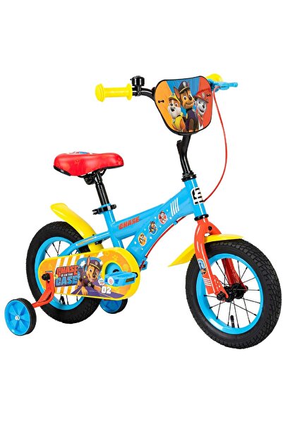 PAW PATROL Bicicleta cu roti ajutatoare, Paw Patrol, Chase, 12 inch