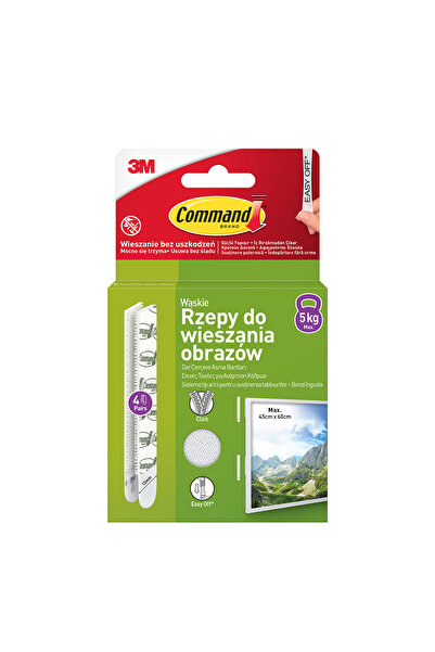 COMMAND ™ 17207-4PK Dar Çerçeve Asma Bantları