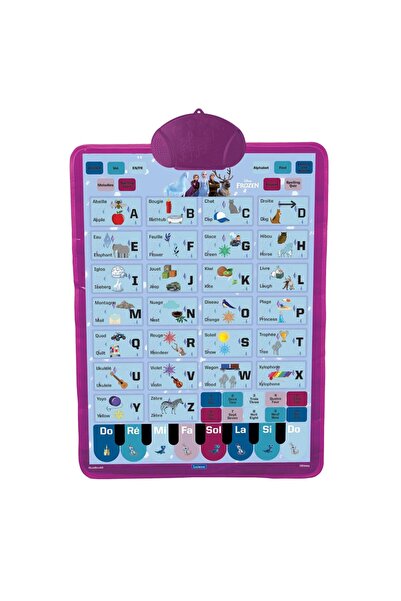 Disney Frozen Poster interactiv, Lexibook, Alfabet Engleza-Franceza, Frozen