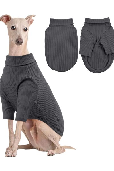 OEM Pulover pentru câine Haine tricotate Călduroase Comode Moi Gri 2XL