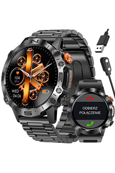 Gravity SMARTWATCH BĂRBĂTESC GT20-2 - AMOLED, CUREA ADIȘIONALĂ (sg024b)