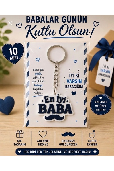 redbuttonkidsstore BABALE GÜNÜ ANAHTARLIK EN İYİ BABA