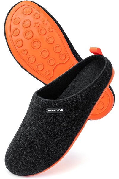 OEM Papuci bărbătești din fetru, slip-on, de casă, antiderapanți, negri, mări...