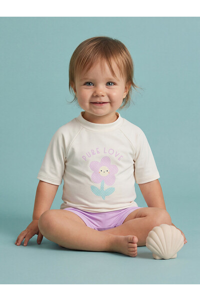 LC Waikiki Trendlucky Farkıyla Baby Girl Swimsuit Set