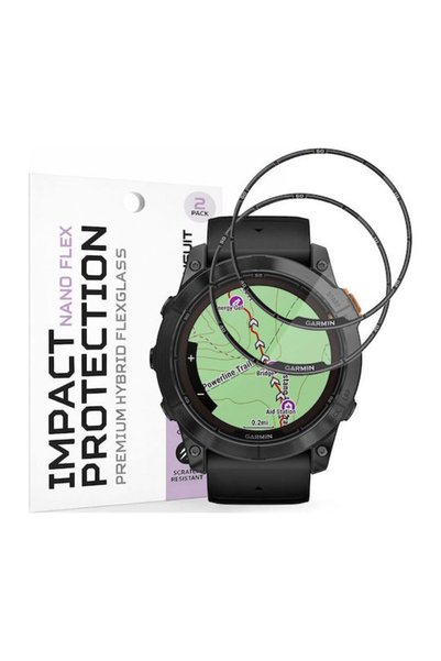 Techsuit Νάνο Φλεξ Προστατευτικό Οθόνης για Garmin Fenix 7X Pro Solar 2 Τεμάχια