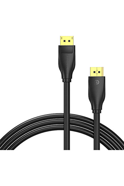 Vention Καλώδιο DisplayPort Αρσενικό - DisplayPort Αρσενικό 1μ Μαύρο (HCDBF)