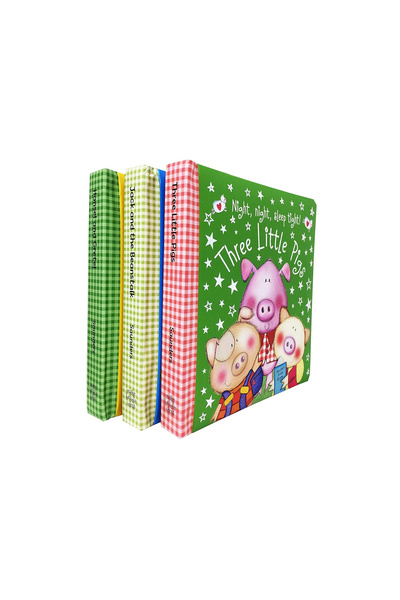 pçs Night Night Sleep Tight 3 Books Collection Set (Three Little Pigs, Jack A...
