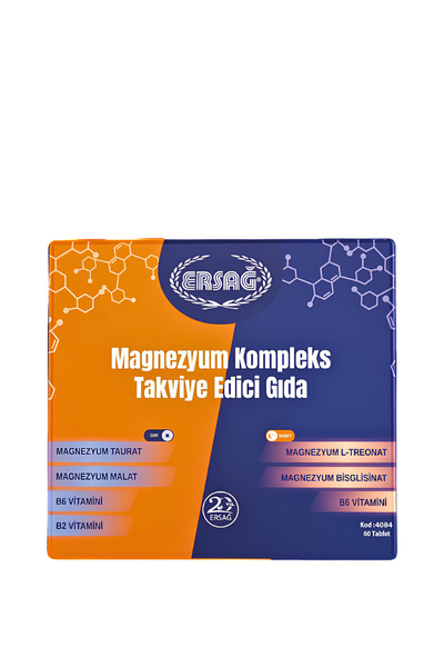 Ersağ MAGNEZYUM KOMPLEKS TAKVİYE EDİCİ GIDA