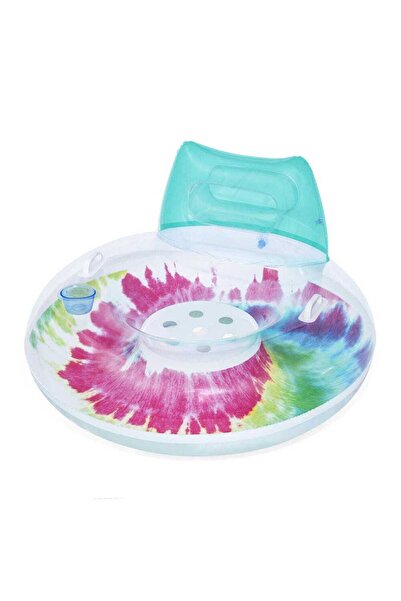 BESTWAY Colac gonflabil cu tetiera, 106 x 61cm, Multicolor