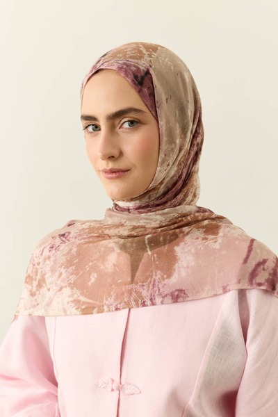 Modakaşmir Glow Pattern Tencel Flow Shawl