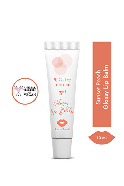 Pure Choice Nemlendirici Onarıcı Parlatıcı 3in1 Glossy Lip Balm Sunset Peach ...
