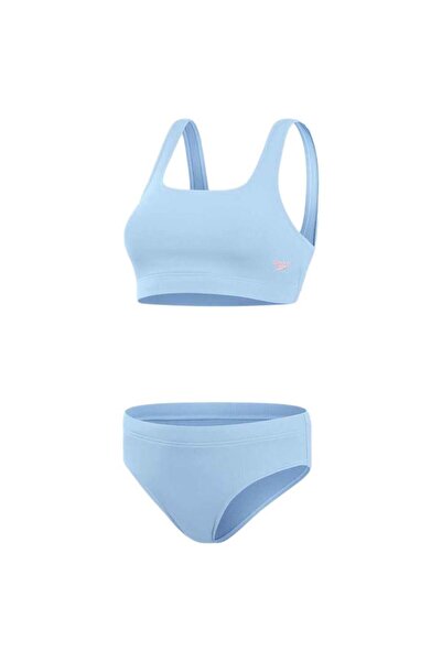 SPEEDO Costum de baie de damă texturat, din două piese, cu spate adânc în U, 36