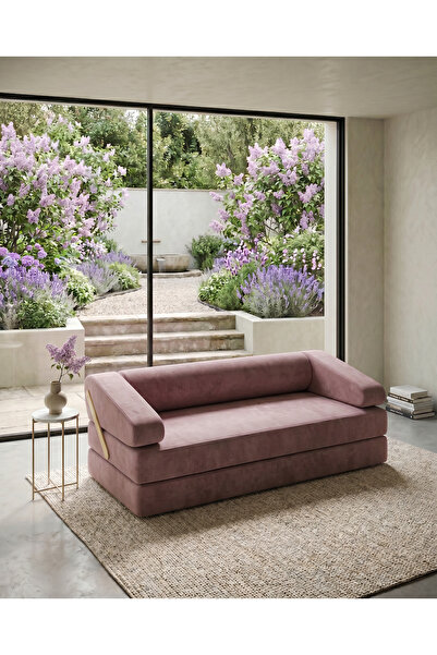 DECHOME 180x90 cm Yatak Olabilen Modüler Sünger Koltuk | Hareketli Sırt Dayam...